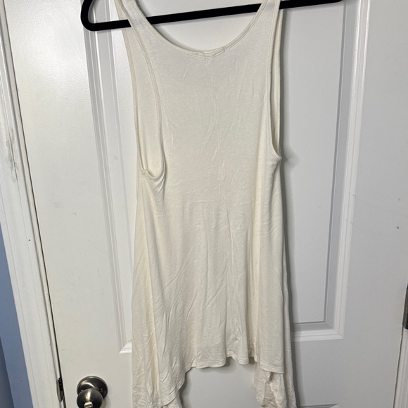 Cherish Cream Asymmetrical Tank Top - Picture 3 of 3